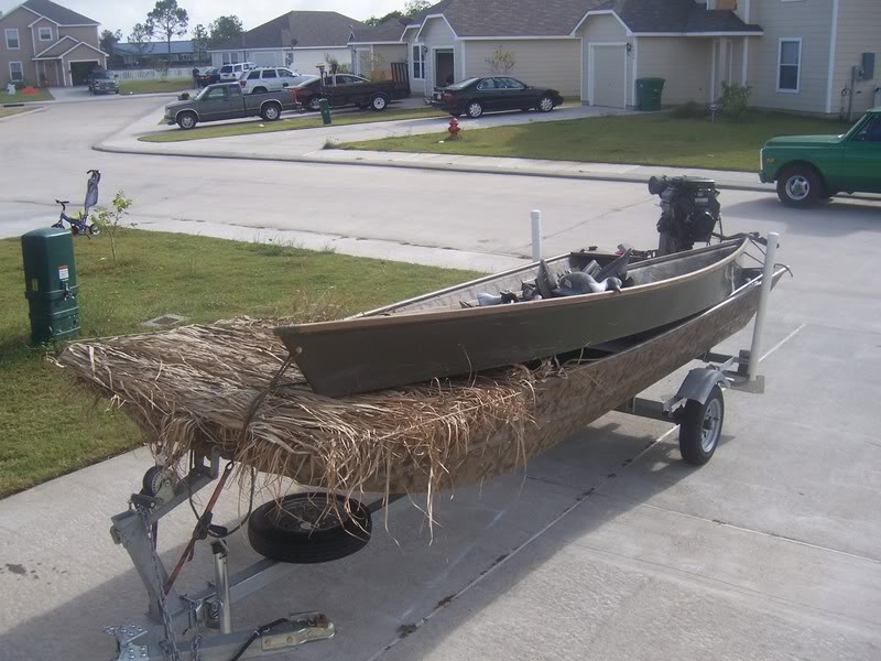 Homemade Duck Boat Blinds 41