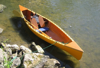 Wood Pontoon Boat
