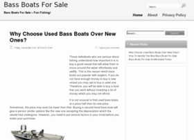 Bass Boat Building Plans Free